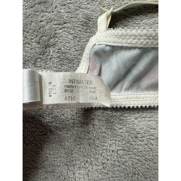 Christian Dior Bra Women's 36A Vintage Balconette Style 4710 Floral lace USA - Picture 12 of 12